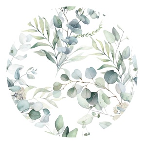 Сервировочная салфетка круглая 36 см Веточки